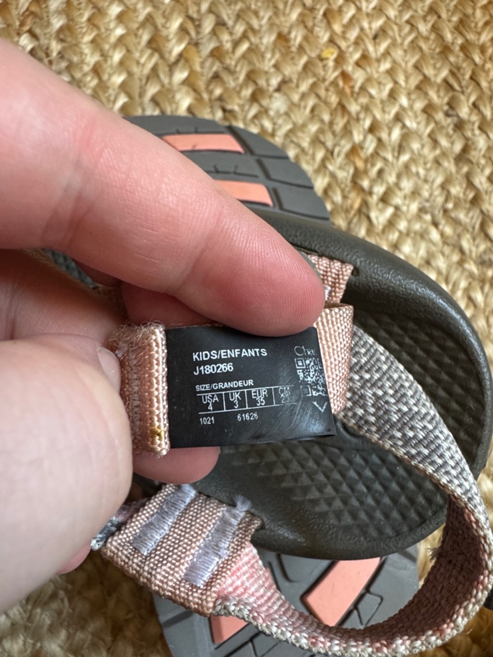 Chacos 4 kids Gray Sport Sandals with Pink Straps - Picture 7 of 7
